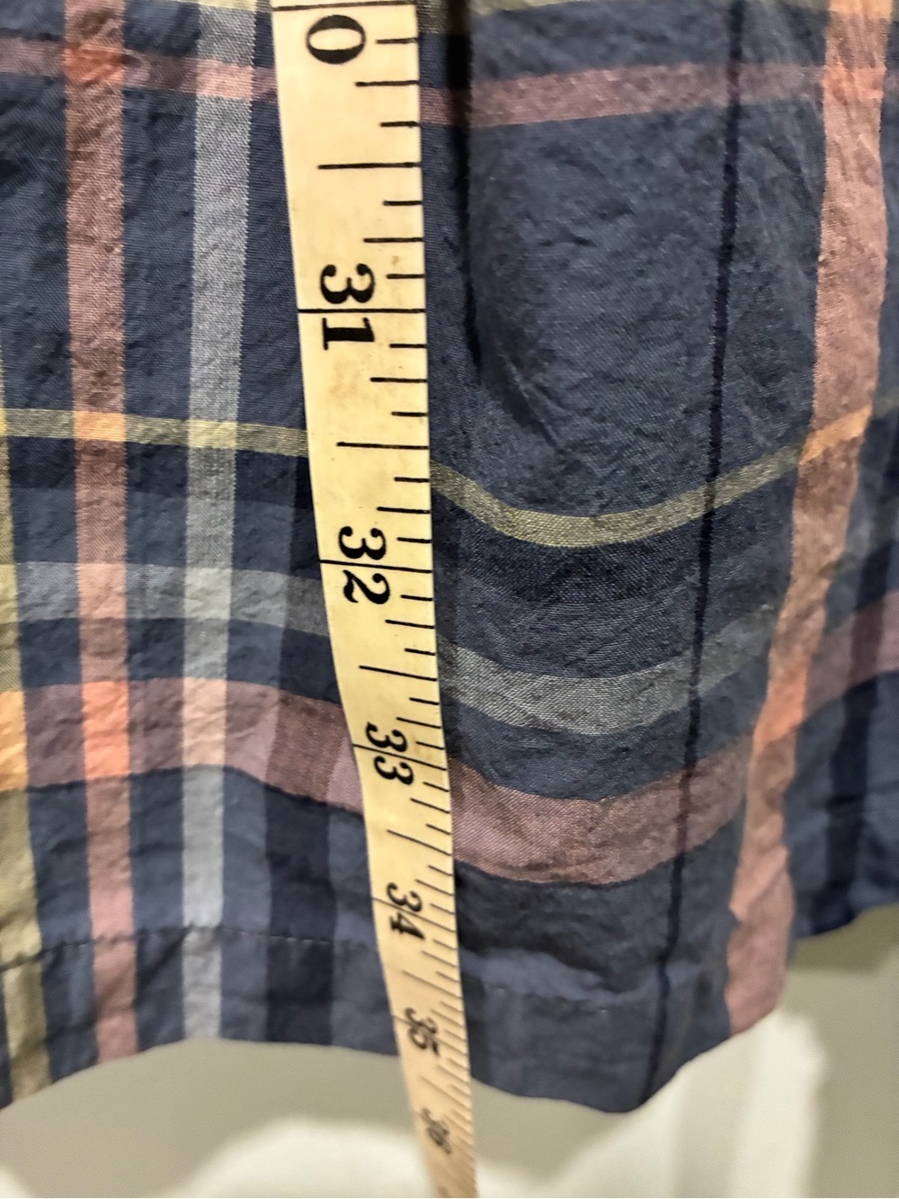 Lux Plaid Tartan Cotton Dress Peter Pan Collar Size 8 - Picture 4 of 7